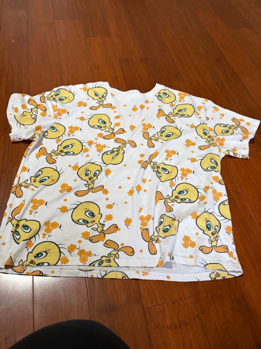Tweety bird women’s Print Tee - White & Yellow